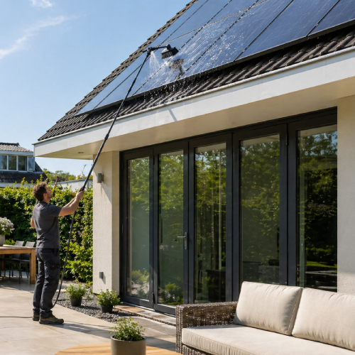 Zonnepanelen reinigen