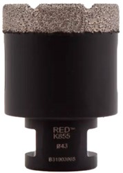 KGS RED K855 - M14 Dry Diamond Drill Bit 43 mm