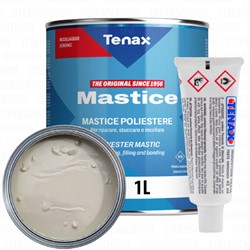 Tenax Solido Paglierino (Beige) - Two-component polyester stone adhesive - 1L