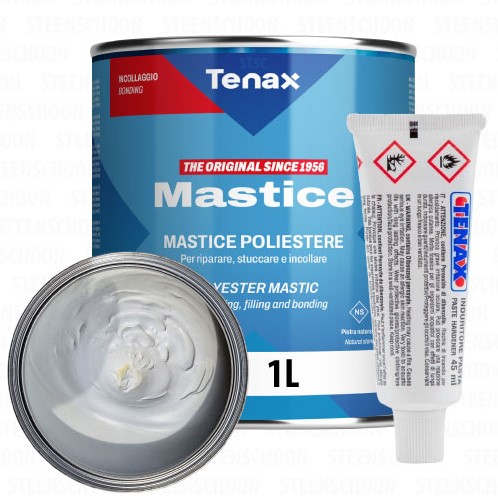 Tenax Solido Quarzo Optical White - Two-component polyester stone adhesive - 1L